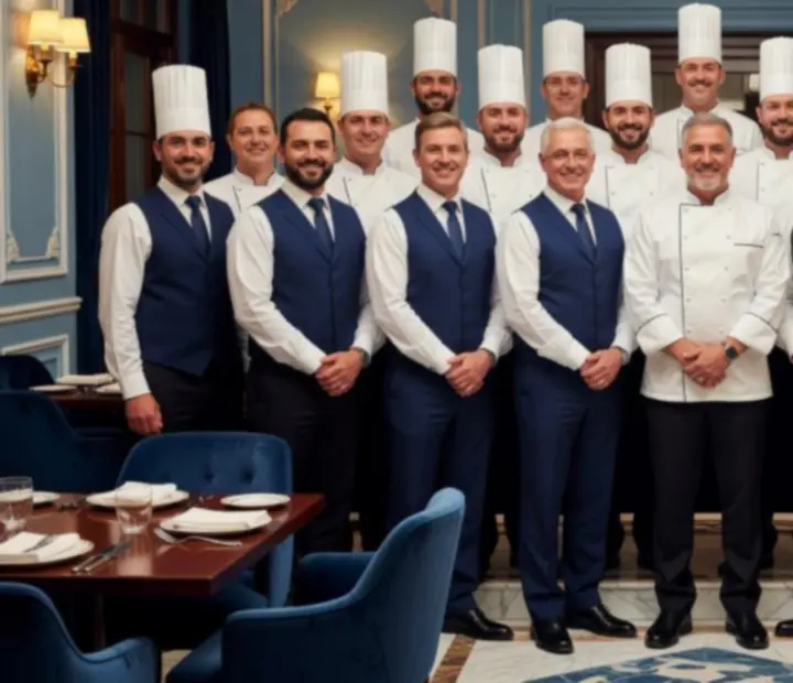 A Morq Elia kulináris és vendéglátó csapata elegáns éttermi környezetben