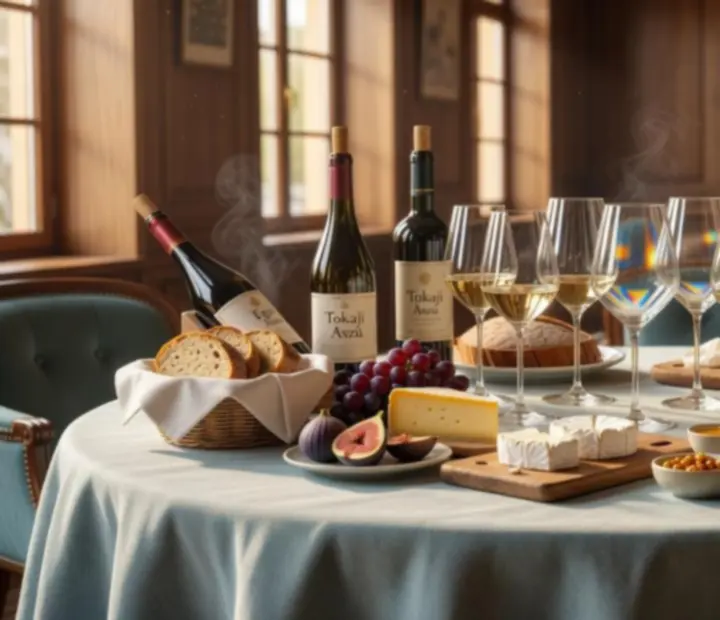 Sommelier által vezetett borkóstoló elegáns borospoharakkal a Morq Eliában